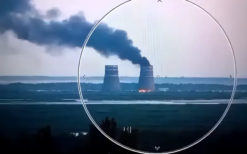 Удар дронами по Энергодару